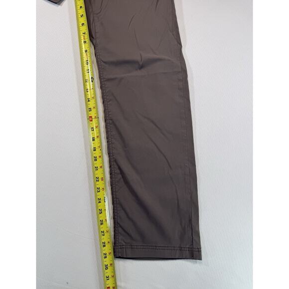 prAna Stretch Nylon Pants Mens 32x30 Brown Outdoor Hiking Casual - Picture 5 of 9